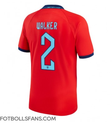England Kyle Walker #2 Replika Bortatröja VM 2022 Kortärmad